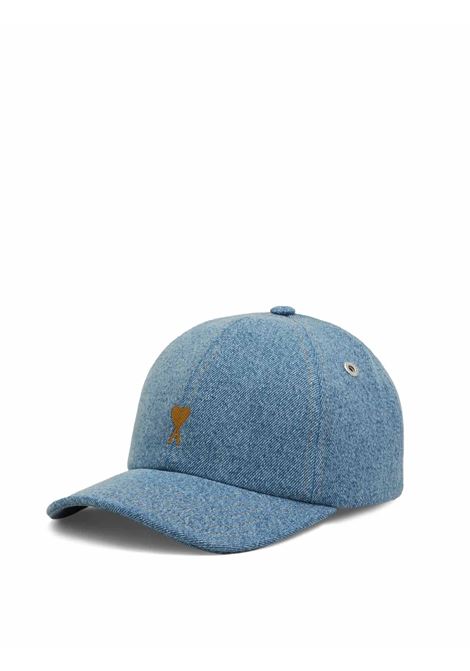 cappello adc denim unisex blu in cotone AMI PARIS | UCP264.DE0046480